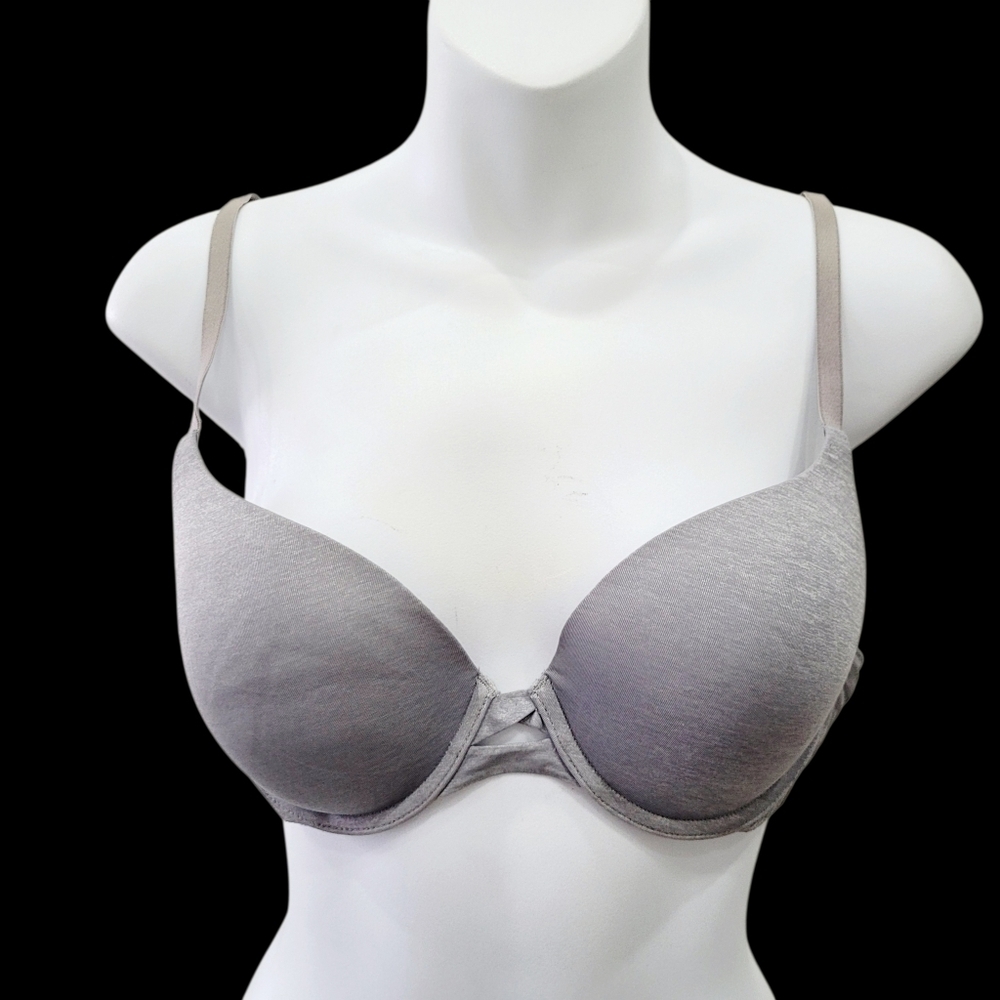 Victoria's Secret Perfect Shape Grey Wire Bra Size: 34C